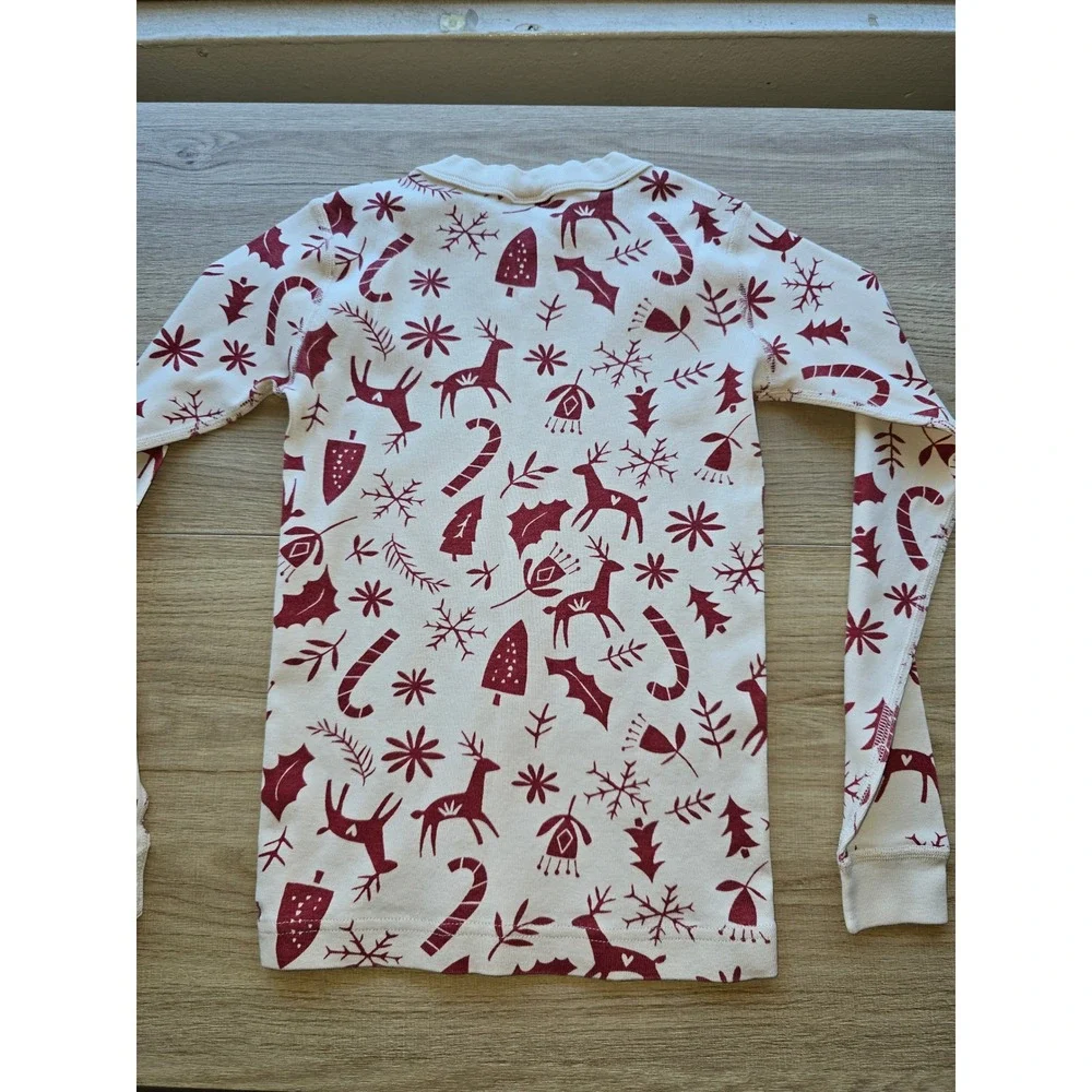 Hanna Andersson Girls Pajama Tops Lot Size 10 Organic Cotton Christmas Holiday